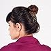 Decorative Beaded Fine Wire Hair Clip - Effortless, Adjustable Stretch Double Combs by HairZing No Damage, Creases, or Pain. (Multi Color - Large)
