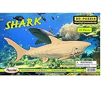 3-D Wooden Puzzle - Shark -Affordable Gift for your Little One! Item #DCHI-WPZ-E001