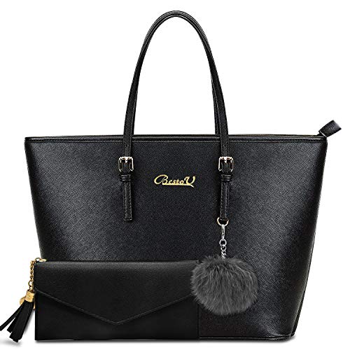 BestoU-Handbags-for-Women-Black-Large-Shoulder-Tote-Bag-for-Ladies-Purses-and-Handbags-Set