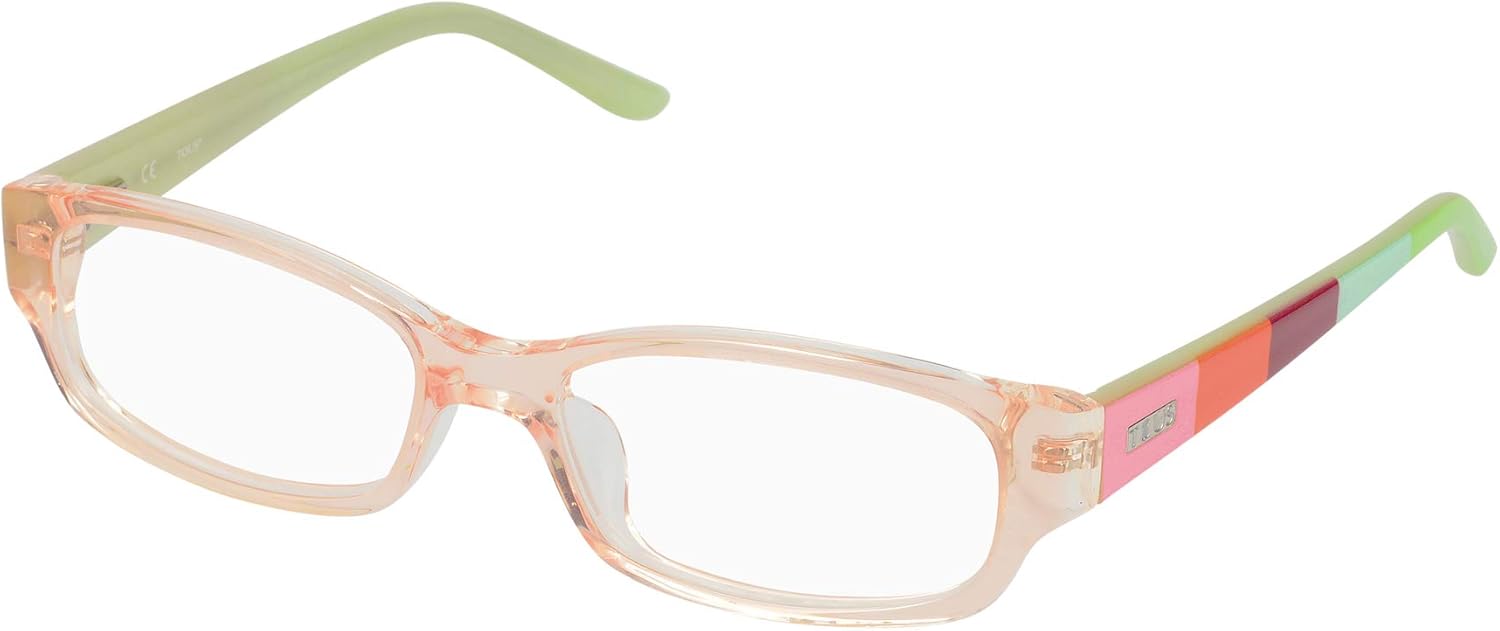VTK518490P53 EYEGLASSES FRAME TOUS DARK PEACH TOP+CRYSTAL