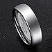 MNH Tungsten Carbide Men 6mm Wedding Engagement Band Polished Comfort Fit Domed Metal Ring Size 7-13