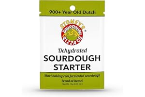 STONEY'S SOURDOUGH PIZZA CO Dehydrated Sourdough Starter | 900+ Year Old Dutch Culture | Long Shelf Life, Fast Activation | Step-by-Step Feeding & Baking Instructions | Perfect for Beginner Bakers