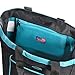 RAVE Carry-on Luggage Rolling Shopper Tote, Black and Blue