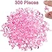 Tanlee 300 Pieces Mini Acrylic Baby Pacifiers Fake Pacifiers for Baby Shower Filler Decorations Ice Cube Game Supplies Table Scatter, Pink