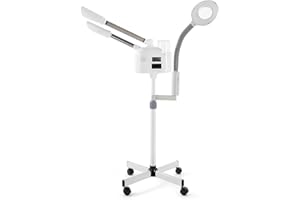 WINEDYOUNG Professional Facial Steamer 3 in 1 Steamer for Face with Hot & Cold Nozzle 5X LED Magnifying Lamp Facial Steamer for Esthetician Beauty Face Equipment Use at Home or Salon