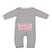 Hudson Baby Ruffle Union Suit - Pink and Black Stripe, 6-9 months