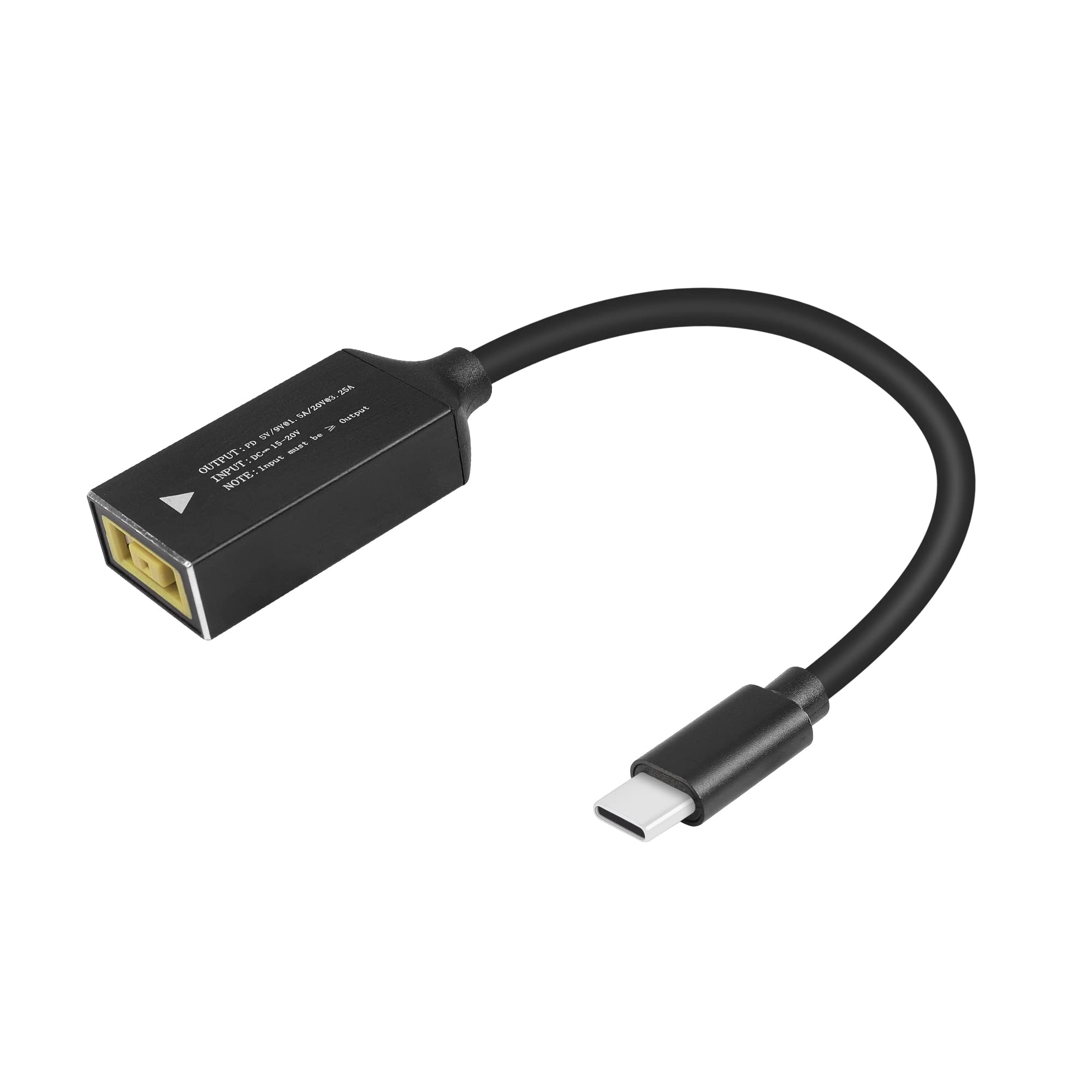 Photo 1 of GINTOOYUN PD65W Lenovo Square Mouth to USB-C Charging Cable Lenovo Square Mouth to Type-C Charger Power Adapter Cable for Laptops,Mobile Phones,Tablets, Rechargeables,etc(7Inch)(Lenovo Square Mouth)