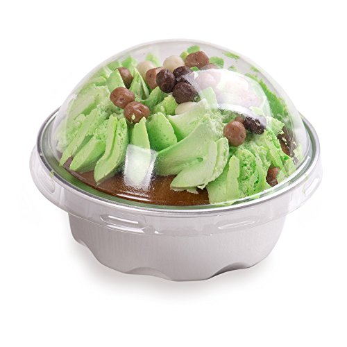 Click Here to See More Images Premium Baking Cups with Lids - 1.7 oz Baking Cups - Round Foil Baking Cups - Oven & Freezer Safe - 100ct Box - Restaurantware