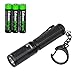 EdisonBright Olight I3S 80 Lumen Cree XP-G2 LED LED Flashlight (Black) with 3 X AAA batteries bundle