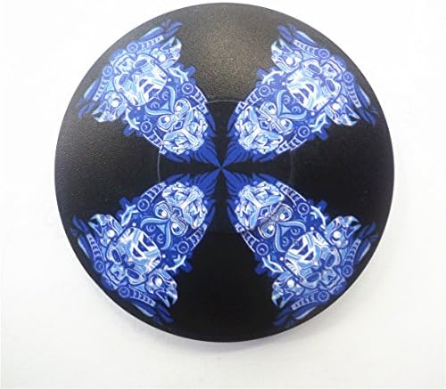 Art Metal Totem Pattern Black Blue Hand Spinner Fidget Toys ADHD Killing time