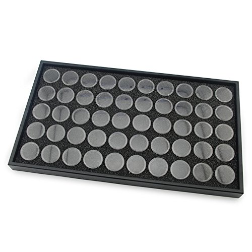 Generic 50 Pots Deluxe False Nail Art Storage Display Tip Case Nail Art Box Tool