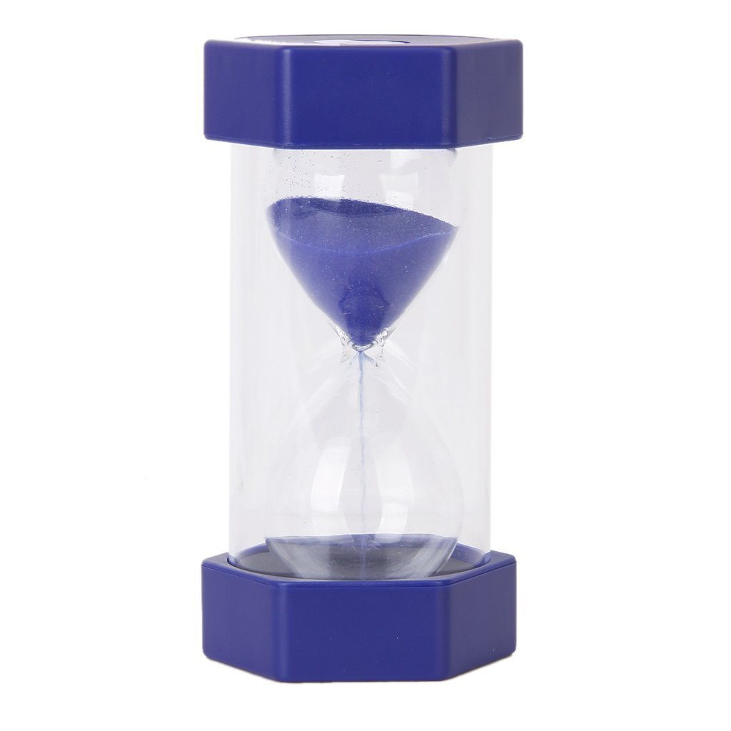 Winterworm Security Safety Fashion Hourglass Sand Timer Teacher Created Resources and Children Brush Their Teeth Kitchen Countdown (50 minutes, Blue)