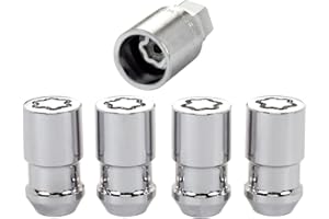 McGard 24198 Chrome Cone Seat Wheel Locks (1/2" - 20 Thread Size) - Set of 4
