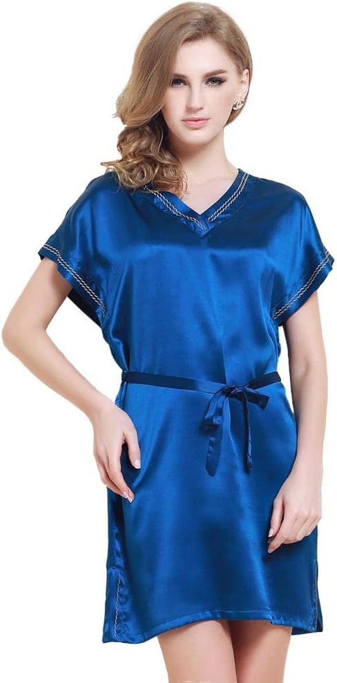 Sleepwear Forever Angel Women's 100% Pure Silk Dress Nightgown