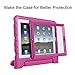 HDE Case for iPad 2 3 4 Kids Shockproof bumper Hard Cover Handle Stand with Built in Screen Protector for Apple iPad 2nd 3rd 4th Generation (Pink)