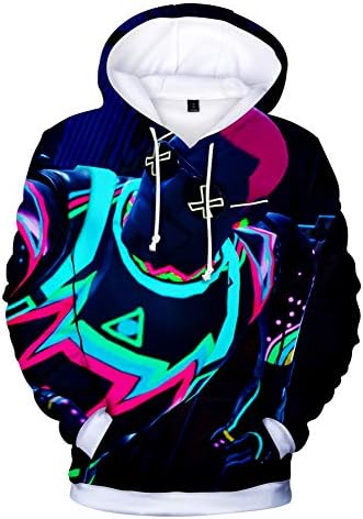 Mvruve Kids Girls Boys Fortnite Hoodie Comfy Hooded Crewneck Sweatshirts