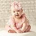 My Lello Shabby Fabric Flower Cluster Headbands Baby - Girls - Toddler Stretchy Elastic
