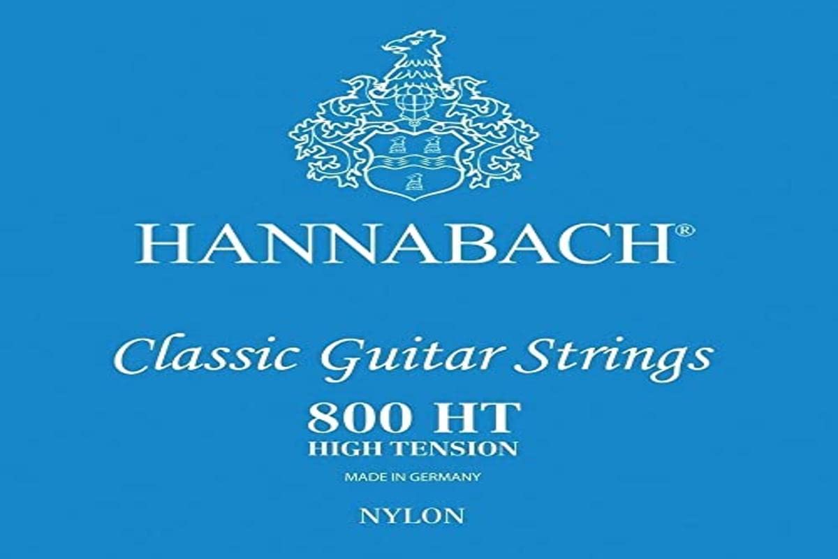 Hannabach Classical Guitar Strings Series 800 Super Low Tension silver-plated E1, 8001SLT, strings for guitar (silver-plated copper wire, low tension, for entry-level classical guitars)