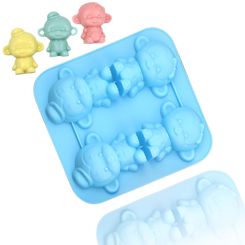 TTOA - Cheeky Monkey Silicone Cake Mould | Candle Soap Jelly Mould | Animal Mould