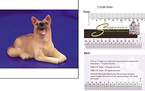 Dollhouse Miniature German Shepherd
