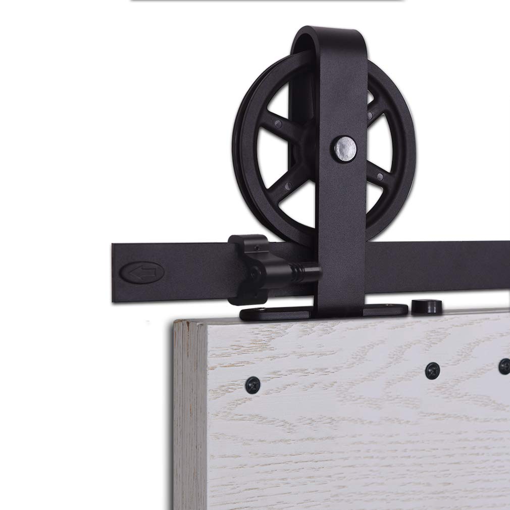 CCJH 6.6FT-200cm Herraje para Puerta Corredera Kit de Accesorios para