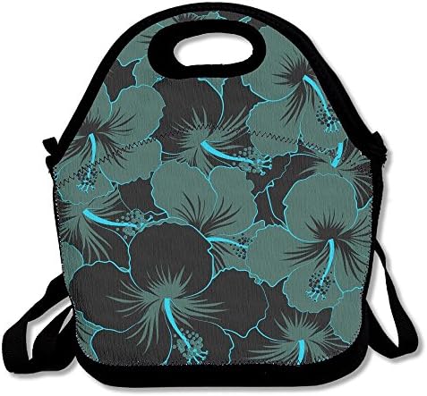 Black Maga In Puerto Rico Large Capacity Lunch Box Tote Bag Lunch Holder Cooler Insulated Bag With Rope Belt Stylish
