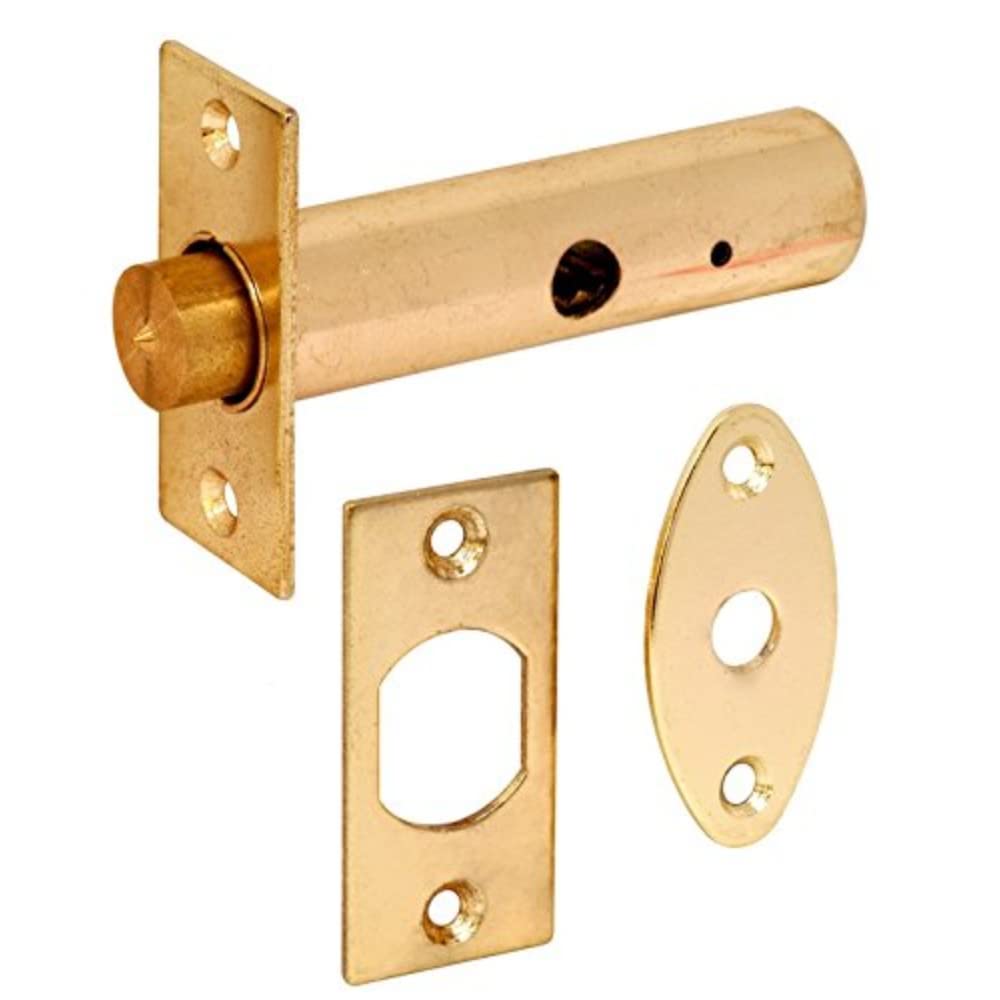 Merriway BH04747 63mm (2.1/2 inch) Brass Door Security Mortise Rack Bolt