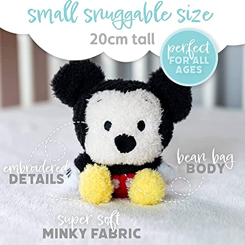 KIDS PREFERRED Disney Cuteeze Mickey Mouse Stuffed Animal Plush Toy - for Babies and Toddlers, Multicolor, 6 inches