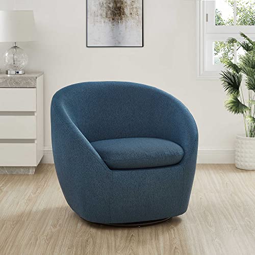 AmazonBasics Swivel Accent Chair, Upholstered Armchair For Living Room