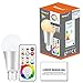 Yangcsl 120 Colors E26 Dimmable Color Changing LED Light Bulbs with Remote Control, Memory & sync, Daylight White & RGB Multi Color, 60 Watt Equivalent (4 Pack)