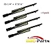 Hongso CBB401 (4-pack) Cast Iron Barbecue Gas Grill Replacement Burner for Brinkmann, Charmglow, Igloo, and Lowes Model Grills (16 1/4