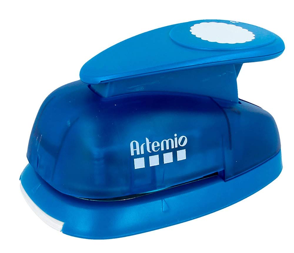 Artemio 5 cm Giant Oval Rosette Lever Punch, Blue