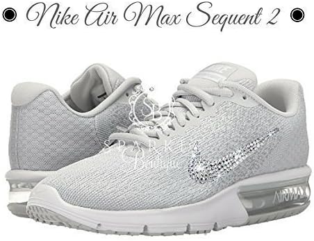 Swarovski NIKE Sequent, Custom Nike , Grey, Nike Sequent 2 , Bling Nike