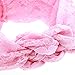 Iversan Baby Girl's Elastic Hair Hoops Headbands 6-pcs.(white,cream,black,tan,pink,light teal