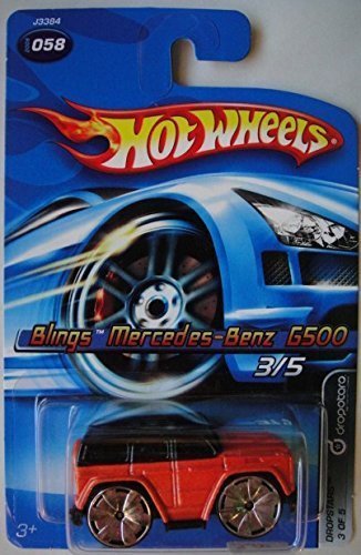 HOT WHEELS DROPSTARS BURNT ORANGE BLINGS MERCEDES BENZ G500 #058