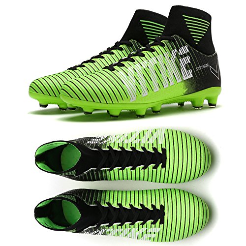 WETIKE Kids Soccer Cleats for Boys Youth Cleats Football Boots with