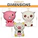 High5Me 3 PCS Jumbo Squishies Pack – Super Cute Kawaii, Slow Rising, Animal Squishy Toys Set (2 Kittys Plus Bear) Fun for Kids, Teens & Adults.