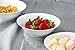 Lifver 13-oz Porcelain Dessert/Soup/Noodle Bowl for kids, Natural White,Set of 4