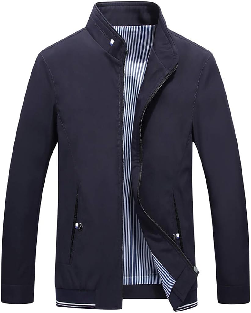 Men's Fashion Autumn Winter Casual Outwear Pure Color