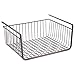 iDesign York Metal Under Shelf Storage Basket Storage Organizer for Kitchen, Bathroom, Office, Bronze