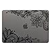 Dongke New MacBook Pro 13 2016 Case,Stylish Lace Design for Lady Frosted Sleeve Cover for Apple MacBook Pro 13 inch with/without Multi-Touch Bar (Model:A1706/A1708,Release Oct 2016) (Grey)