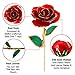 DuraRose® Authentic Rose with Stand and Love Card, Everlasting Real Rose Stem Dipped in 24k Gold - Best Gift for Loves Ones. Ideal for Valentine's Day, Mother's Day, Anniversary, Birthday (Red)