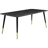 Modway Vigor Rectangular Dining Table, Black