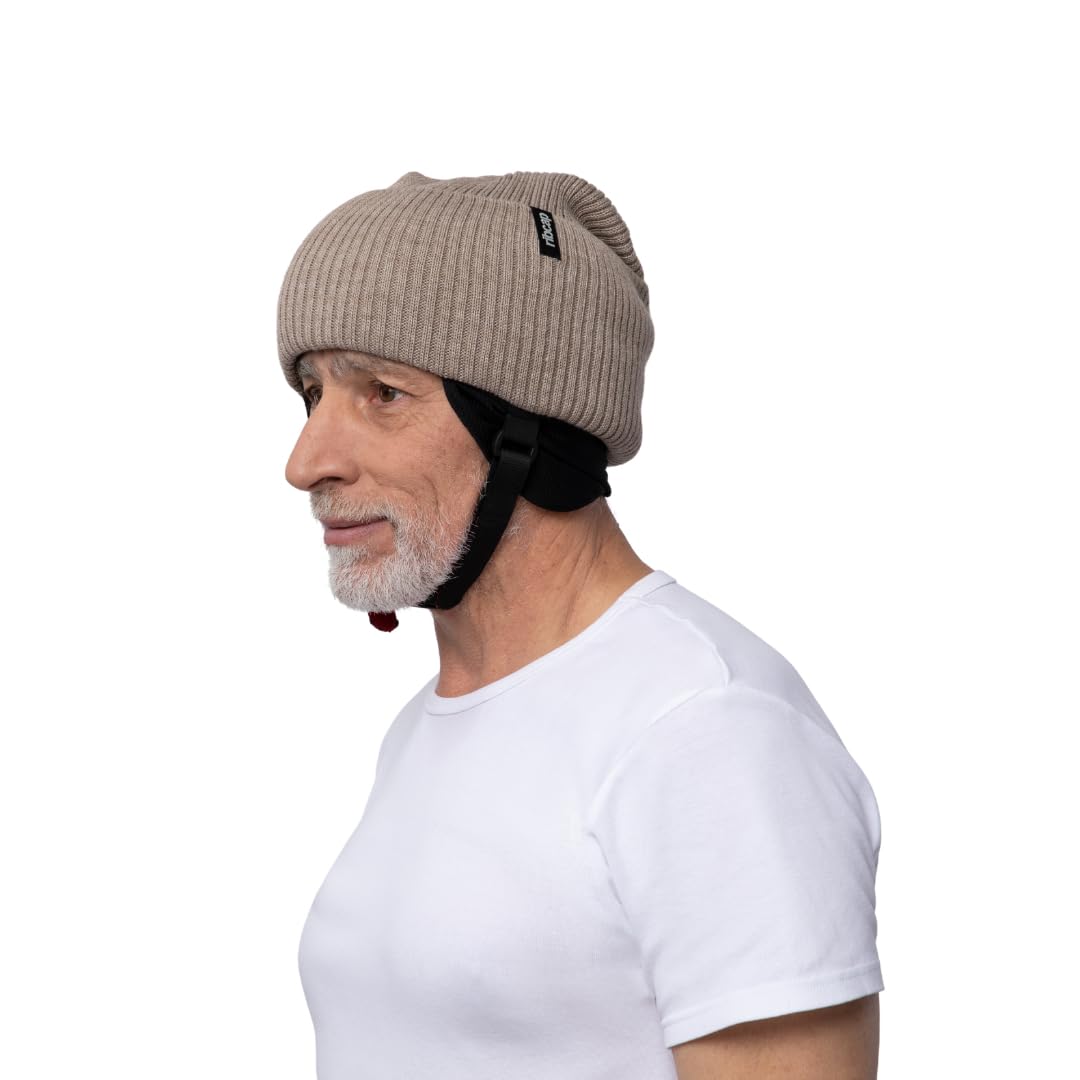 Ribcap Lenny Medical Grade Protective Helmet | Brown | Small (Head Circumference 53-55 cm) | Soft Helmet for Epilepsy | Protective Helmet for Seizures | Fashionable and No Stigma