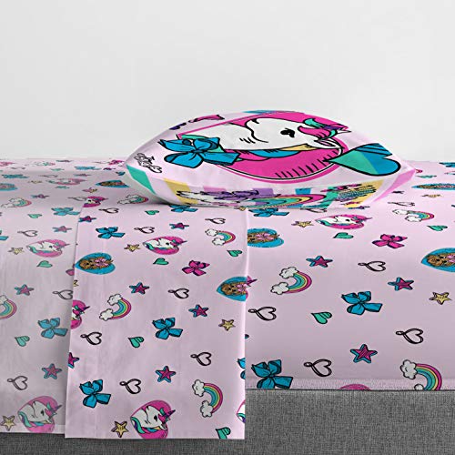 Jay Franco Nickelodeon JoJo Siwa Unicorn Shine 4 Piece Twin Bed Set