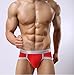 Men's Underwear ,Astarin Steel Micro Modal Hip Briefs (Medium, Red-Blue-Black)