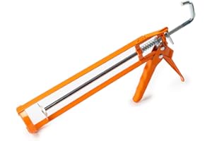 ANGORA BRANDS Caulk Gun - 9" Dripless Hand Caulking Guns for Caulking, Filling, and Sealing - Lightweight, Easy to Use, Heavy-Duty Caulking Tool for Construction & Home Improvement - Caulk Gun by Kaymis