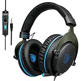 Sades SA-R3 Stereo 3.5mm Gaming Headset Headphone with Volume Control Mic for PS4 Xbox One PC Laptop