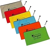 Zipper Tool Bags - Heavy Duty 16 oz. Tool Pouch 12.5” x 7” Canvas Tool Bag [5 Pack - Color Coded] Durable Storage, Organiser Bag, Tote Bags // Great For Small Tools, Supplies, Men, Women, Kids