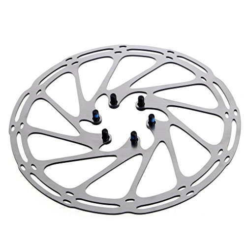 Stainless 180mm with 6 Bolts Brake Disc Rotors for Road Mountain Bicycle Bike Cycling MTB